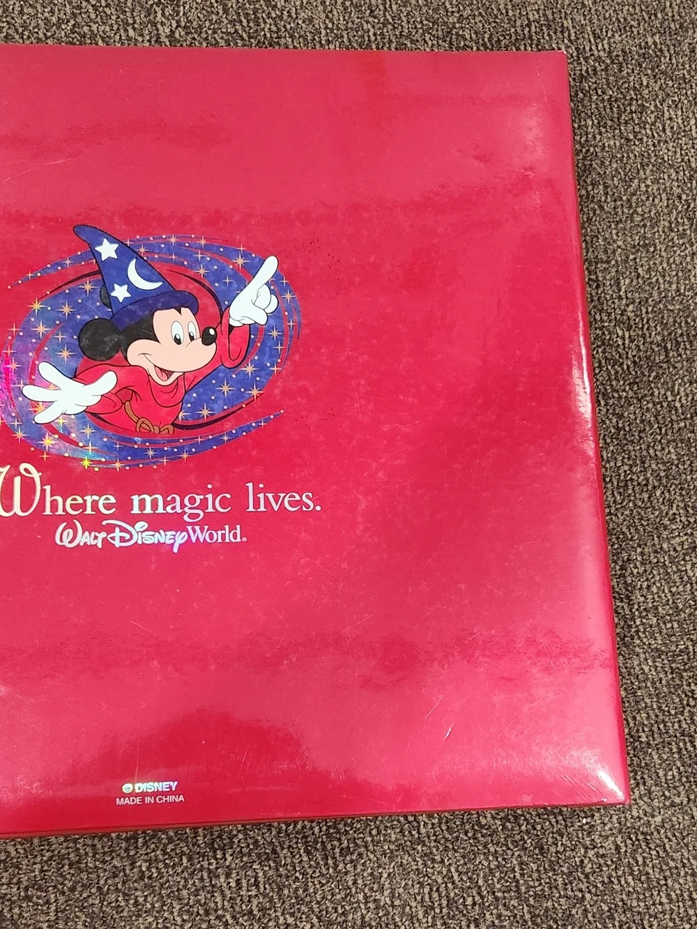 Disney Red Sorcerer Mickey Binder - Walt Disney World